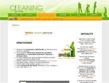 Tablet Screenshot of cleaningservices.sk